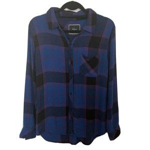 Rails plaid shirt, S (blue, purple, black)
